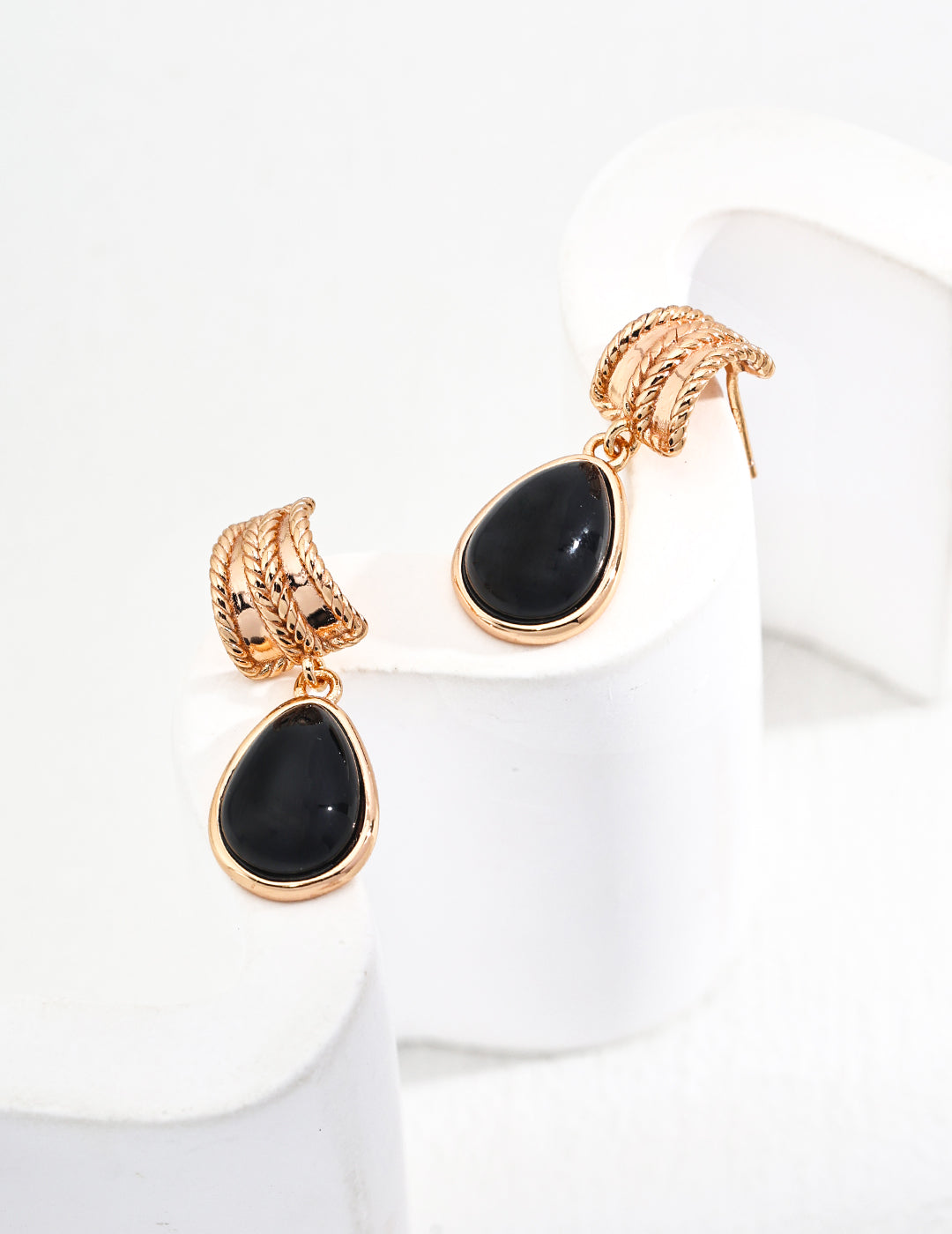 Timeless Onyx Teardrop Earrings