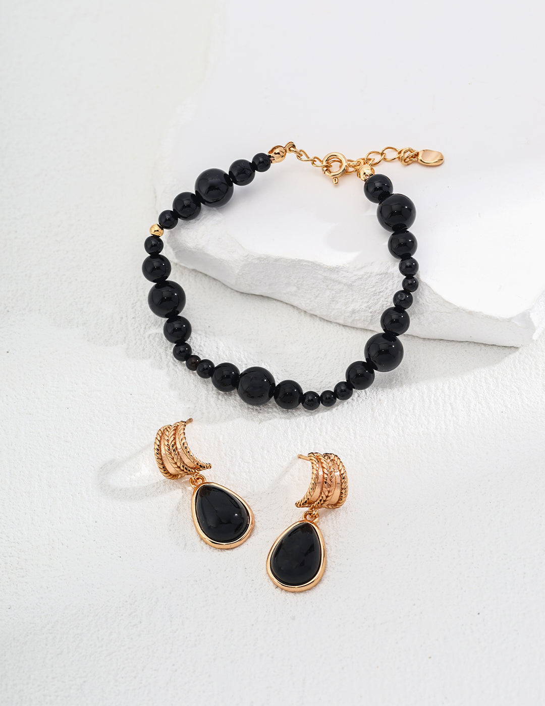 Timeless Onyx Teardrop Earrings