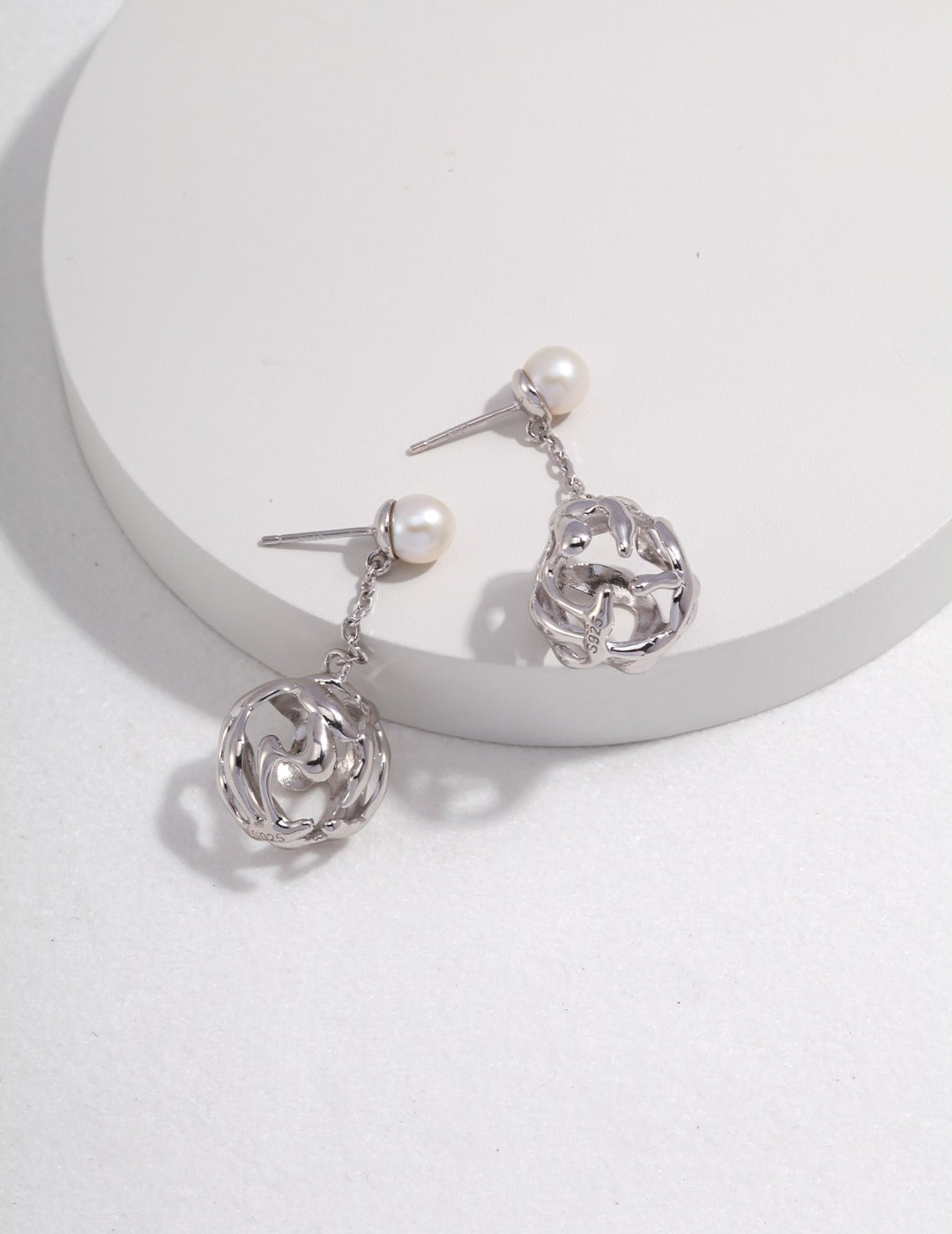 Ethereal Sphere Drop Earrings