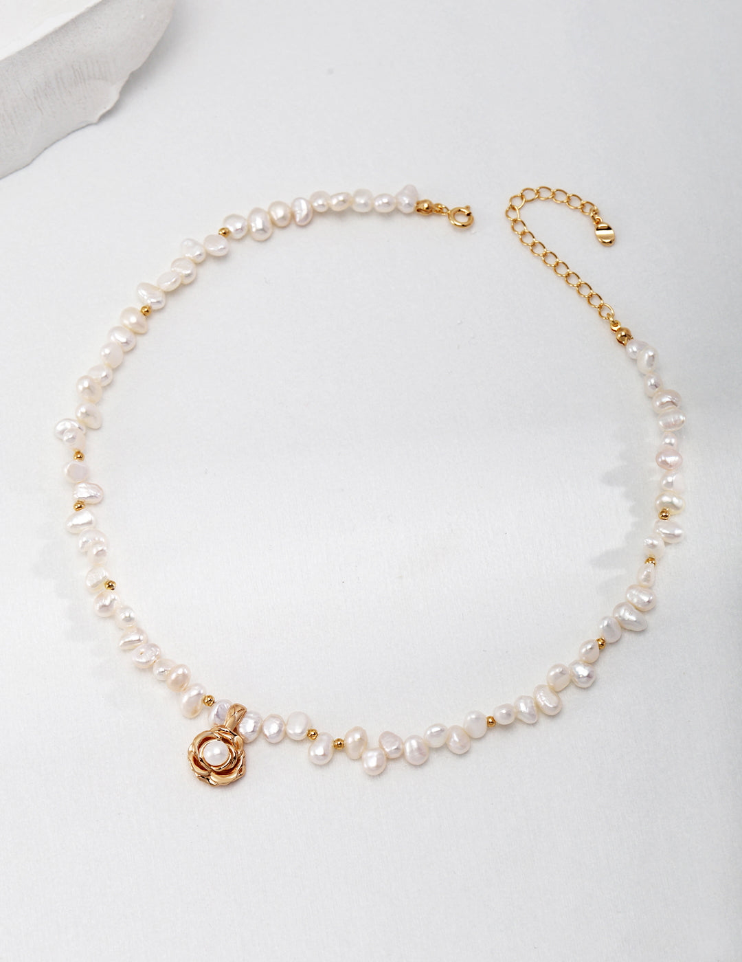 Camellia Blossom Pearl Necklace