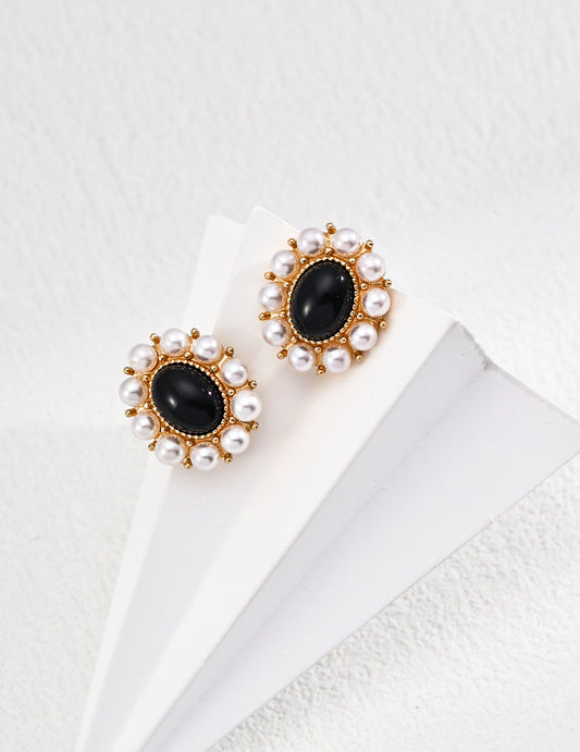 Vintage Black Earrings