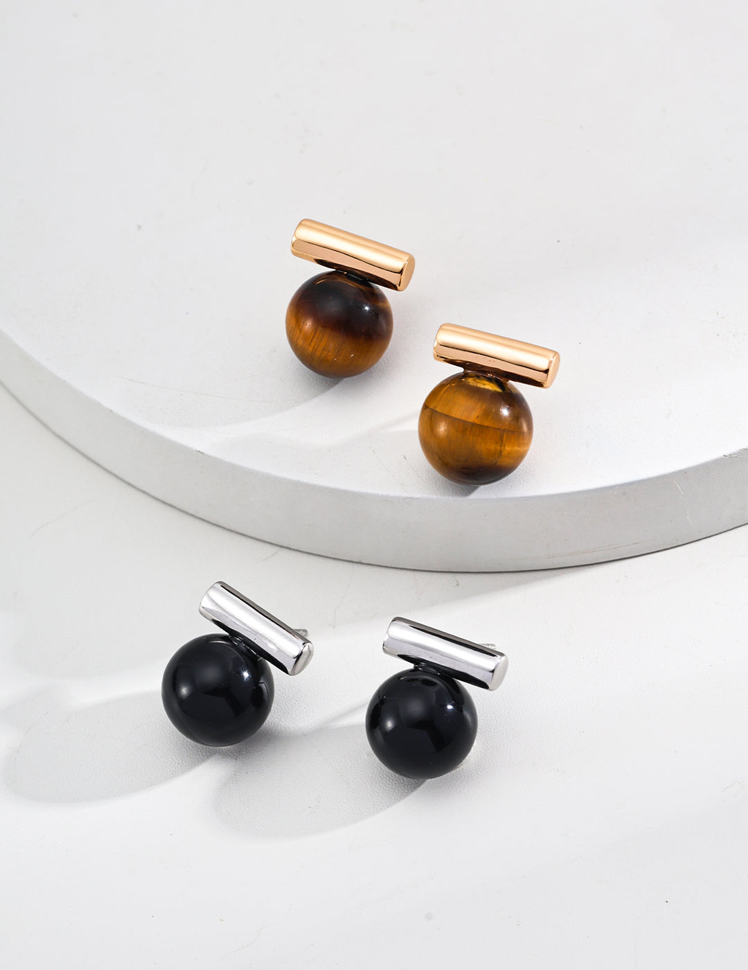 Night & Earth Stud Earrings