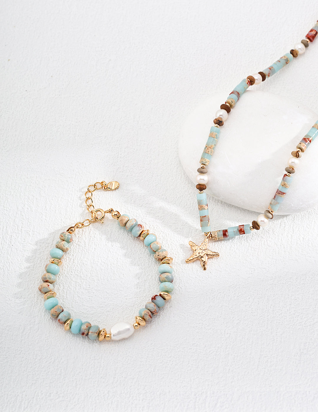 Tranquil Shoushan Necklace and Bracelet