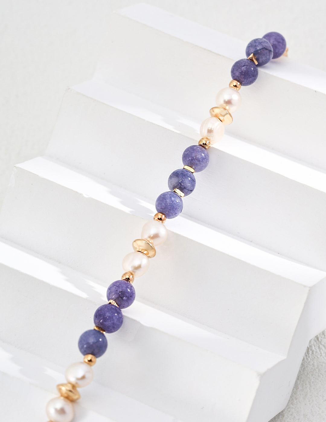 Natural Pearl & Amethyst Bracelet